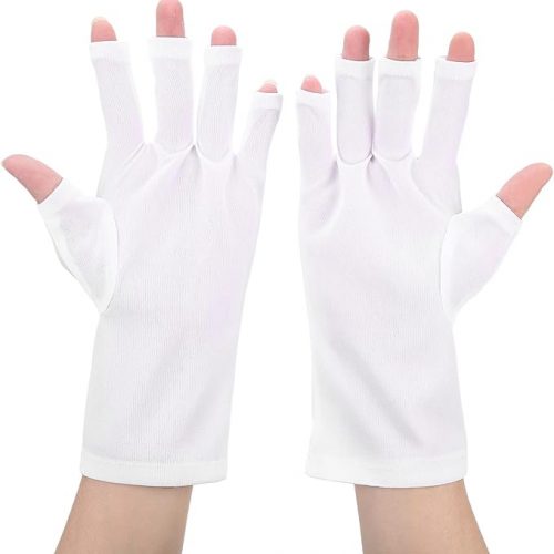 GUANTES UV BLANCOS DE TELA
