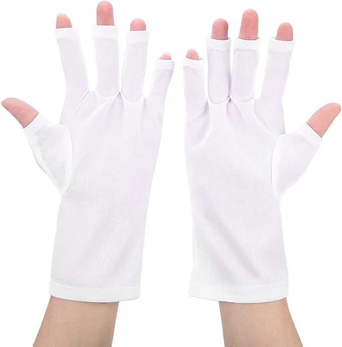 GUANTES UV BLANCOS DE TELA