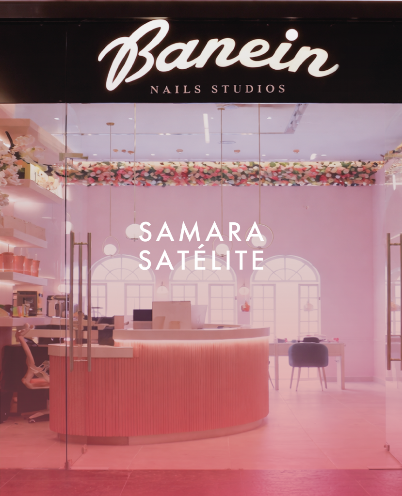 Salón de uñas BANEIN Nails Studios en Samara Satélite, entrada en Samara Satélite